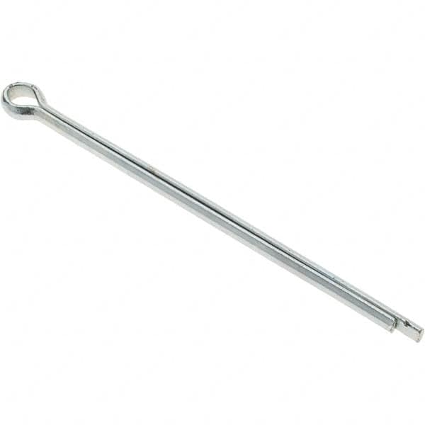 Value Collection - 1/4" Diam x 5" Long Extended Prong Cotter Pin - Grade 2, Zinc-Plated, Steel - Makers Industrial Supply