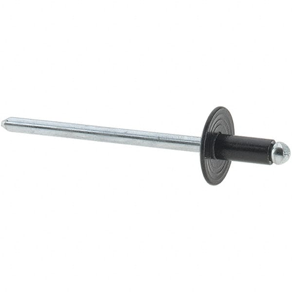 Value Collection - Steel Peel Blind Rivet - Steel Mandrel, 1/8" to 3/16" Grip, - Makers Industrial Supply