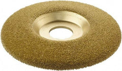 KUTZALL - 4-1/2" Wheel Diam, 7/8" Arbor Hole, Type 27 Depressed Center Wheel - Tungsten Carbide, 15,000 Max RPM - Makers Industrial Supply