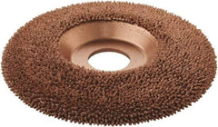 KUTZALL - 4-1/2" Wheel Diam, 7/8" Arbor Hole, Depressed Center Wheel - Very Coarse Grade, Tungsten Carbide, 15,000 Max RPM - Makers Industrial Supply