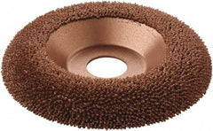 KUTZALL - 4-1/2" Wheel Diam, 5/8" Wheel Thickness, 7/8" Arbor Hole, Type 27 Depressed Center Wheel - Tungsten Carbide, 15,000 Max RPM - Makers Industrial Supply