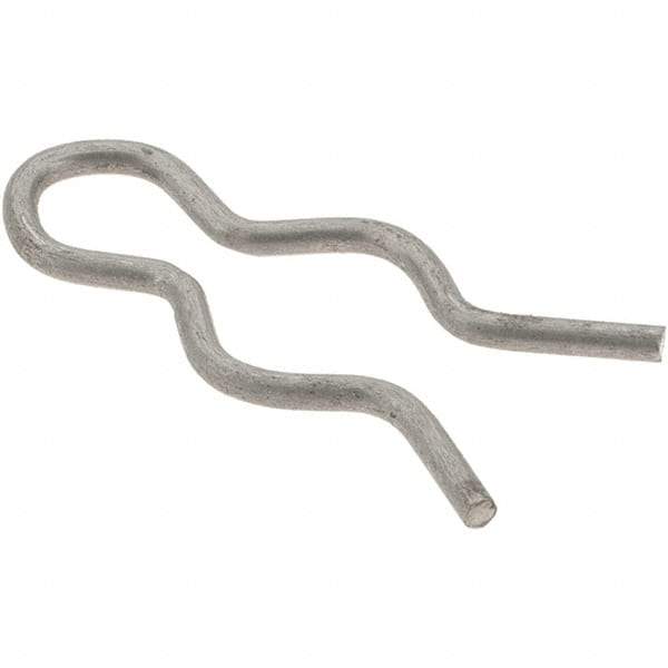 Value Collection - 5/16" Groove, 31/32" Long, Stainless Steel Hair Pin Clip - 0.052" Clip Diam, 3/8" Shaft Diam, Grade 302 & 18-8 - Makers Industrial Supply