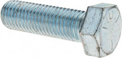 Value Collection - 3/4-10 UNC, 2-1/2" Length Under Head Hex Head Cap Screw - Fully Threaded, Grade 5 Steel, Zinc-Plated Finish, 1-1/8" Hex - Makers Industrial Supply