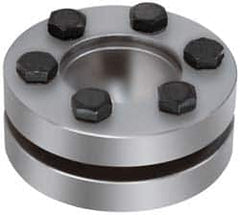 Climax Metal Products - M6 Thread, 55mm Bore Diam, 3-15/16" OD, Shaft Locking Device - 8 Screws, 19,222 Lb Axial Load, 3-15/16" OAW, 0.906" Thrust Ring Width, 1,734 Ft/Lb Max Torque - Makers Industrial Supply