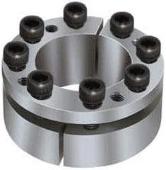 Climax Metal Products - M10 Thread, 3-7/16" Bore Diam, 5.118" OD, Shaft Locking Device - 9 Screws, 34,204 Lb Axial Load, 5.118" OAW, 0.945" Thrust Ring Width - Makers Industrial Supply