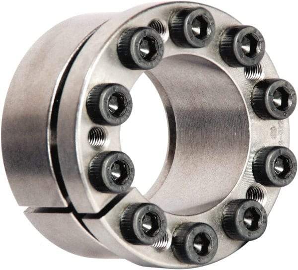 Climax Metal Products - M5 Thread, 28mm Bore Diam, 1-7/8" OD, Shaft Locking Device - 9 Screws, 7,916 Lb Axial Load, 2" OAW, 0.669" Thrust Ring Width, 4,363 Ft/Lb Max Torque - Makers Industrial Supply