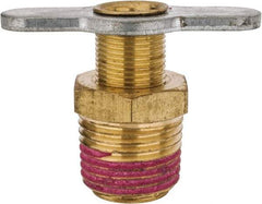 Value Collection - Steel Wing Nut Valve Drain Cock & Shutoff Valve - 1/2 Thread, 200 Max psi - Makers Industrial Supply