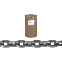 Campbell - 3/4" Welded Alloy Chain - 35,300 Lb Capacity, Grade 100, 100' Long, Bright Finish - Makers Industrial Supply