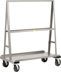 Little Giant - 2,000 Lb Capacity Steel Panel Truck - Steel Deck, 60" OAW, 0" Platform Length, Phenolic Casters - Makers Industrial Supply