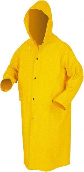 MCR Safety - Size 6XL, Yellow, Rain Jacket - 2 Pockets - Makers Industrial Supply