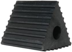 Value Collection - 5" Wide x 4-1/4" High x 5-1/4" Deep, Rubber Wheel Chock - Type D - Makers Industrial Supply