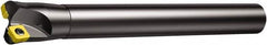 Sandvik Coromant - 1-1/4" Cut Diam, 8mm Max Depth of Cut, 1" Shank Diam, 10" OAL, Indexable Chamfer & Angle End Mill - Multiple Insert Styles, Cylindrical Shank, 10° Lead Angle, Through Coolant - Makers Industrial Supply