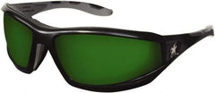 MCR Safety - Green Lenses, Framed Welding Glasses - Scratch Resistant, Size Universal, Wrap Around - Makers Industrial Supply