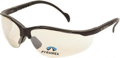 PYRAMEX - +1.5, Indoor/Outdoor Mirror Lenses, Scratch Resistant, Framed Magnifying Safety Glasses - UV Protection, Adjustable Temples, Black Nylon Frame, ANSI Z87.1, CSA Z94.3-07 - Makers Industrial Supply