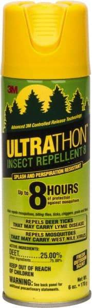 3M - 6 oz 25% DEET Aerosol Spray - For Biting Flies, Fleas, Gnats, Mosquitos, Ticks - Makers Industrial Supply