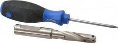 Guhring - 0.433 to 0.452" Diam, 36.6mm Max Depth, 1/2" Shank Diam, 54mm Flute, Replaceable Tip Drill - HT 800 WP Insert, Series 4107 - Makers Industrial Supply