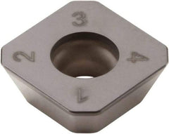 Seco - SEEX1204 LF Grade CBN200 CBN Milling Insert - Uncoated, 0.187" Thick, 1/2" Inscribed Circle - Makers Industrial Supply