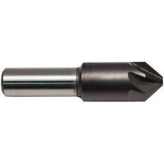 M.A. Ford - 1/4" Head Diam, 1/4" Shank Diam, 6 Flute 60° High Speed Steel Countersink - Makers Industrial Supply