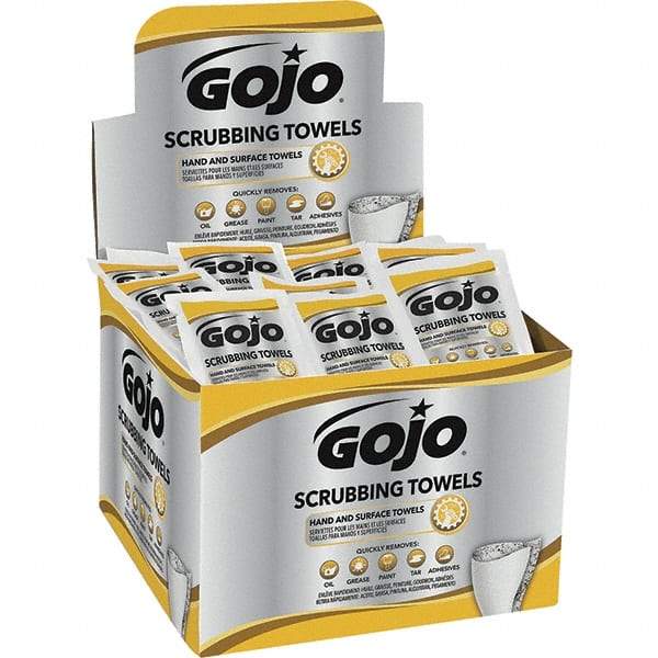 GOJO - Pre-Moistened Hand Cleaning Wipes - Packet, 8" x 8" Sheet Size, Red - Makers Industrial Supply