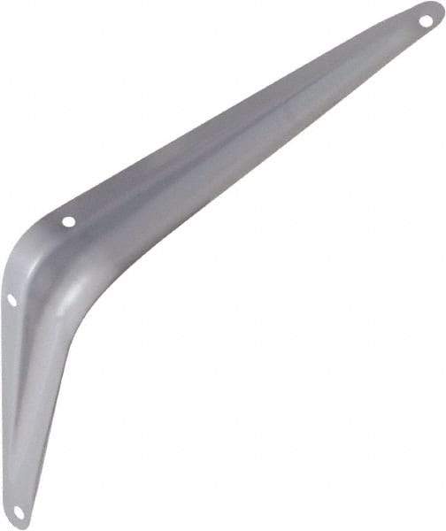 National Mfg. - 100 Lb Capacity, Gray Shelf Brackets - 6" Long x 8" High x 1.667" Wide - Makers Industrial Supply