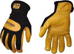 Youngstown - Size 2XL, Leather or Synthetic Leather, Arc Flash & Flame Resistant Gloves - Kevlar Lined, 12 cal/Sq cm Max Arc Protection, HRC 2, ANSI Cut Level 3, NFPA70E & ASTM F2302 - Makers Industrial Supply