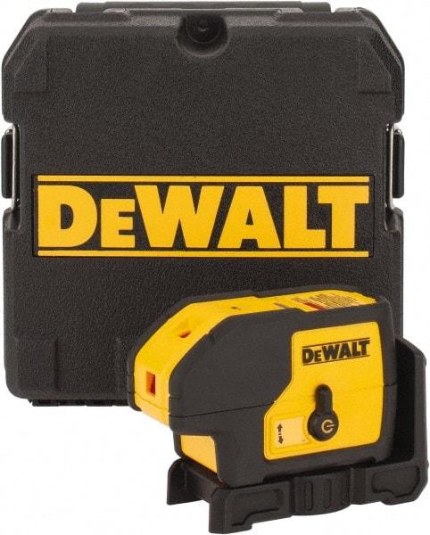 DeWALT - 3 Beam 100' Max Range Self-Leveling Laser - Red Beam, 1/8" at 30' Accuracy, 5" Long x 2-1/4" Wide x 3-3/4" High - Makers Industrial Supply