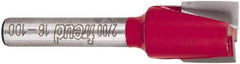 Freud - 1/2" Cut Diam, 1/2" Length of Cut, 0 Flute Mortising Edge Profile Router Bit - Carbide-Tipped, 1/4" Shank Diam, 2" OAL, Proprietary Coating - Makers Industrial Supply