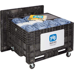 Spill Kits; Kit Type: Universal Spill Kit; Container Type: Chest; Absorption Capacity: 143 gal; Color: Black; Portable: Yes; Capacity per Kit (Gal.): 143 gal