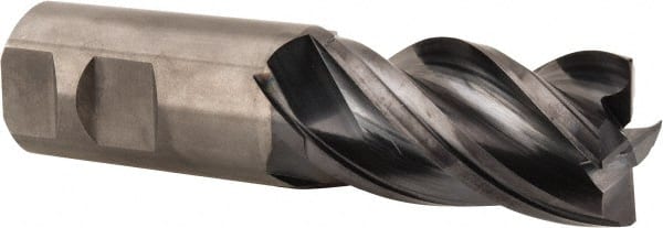 Kennametal - 1-1/4" Diam 4 Flute Solid Carbide 0.015" Chamfer Width Corner Chamfer End Mill - Makers Industrial Supply