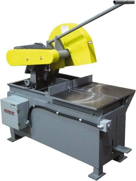 Kalamazoo - 20" Blade Diam, 1" Arbor Hole, Straight Chop & Cutoff Saw - 2,500 RPM, 15 hp, 220/440 Volts, 3 Phase - Makers Industrial Supply