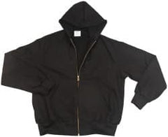 PRO-SAFE - Size M General Purpose Jacket - Black, Cotton, Zipper Closure - Makers Industrial Supply