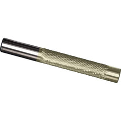 Made in USA - 1/4" Diam, 1-1/4" LOC, Solid Carbide Diamond Pattern Router Bit - Right Hand Cut, 3" OAL, 1/4" Shank Diam, Use on Cast Iron, Stainless, Steel, Titanium - Makers Industrial Supply