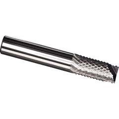 Made in USA - 3/32" Diam, 3/8" LOC, End Mill End, Solid Carbide Diamond Pattern Router Bit - Right Hand Cut, 1-1/2" OAL, 1/8" Shank Diam, Use on Carbon & Honeycomb, Carbon Fiber, Composite, Fiberglass, Graphite - Makers Industrial Supply