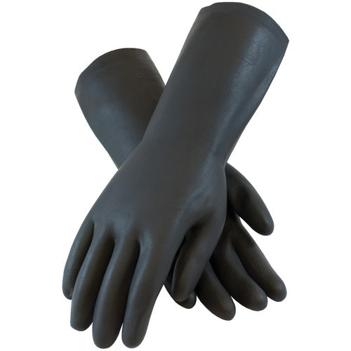 ‎52-3665/M Neoprene Gloves - Assurance Unsupport Neoprene - Black - 28 Mil - 12 Inch - Flocked - Diamond - Exact Industrial Supply