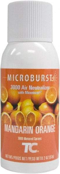 Rubbermaid - 2 oz Air Freshener Dispenser Aerosol Refill - Mandarin Orange, Compatible with Lumecel & Microburst 3000 Dispensers - Makers Industrial Supply