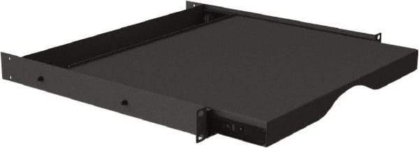 Video Mount - Security Camera Sliding Equipment Rack Shelf - Black - Makers Industrial Supply