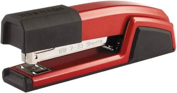 Stanley Bostitch - 25 Sheet Full Strip Desktop Stapler - Red - Makers Industrial Supply