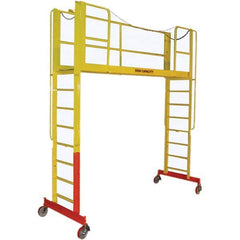 TRI-ARC - Rolling & Wall Mounted Ladders & Platforms Type: Double Entry Work Platform Style: Adjustable Height - Makers Industrial Supply