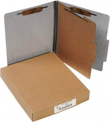 ACCO - 11 x 8 1/2", Letter Size, Gray, File Folders with Top Tab - Right of Center Tab Cut Location - Makers Industrial Supply