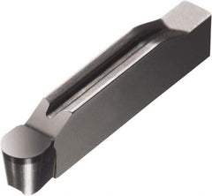 Sandvik Coromant - 0800N123 Grade 7015, 8mm Cutting Width CBN Grooving Insert - 0.85mm Max Depth of Cut, Neutral, 4mm Corner Radius, TiN Finish - Makers Industrial Supply