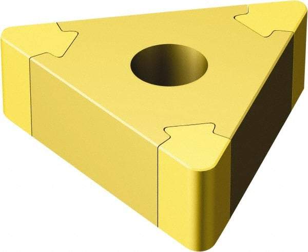 Sandvik Coromant - TNGA221 Grade 7015 CBN Turning Insert - 60° Triangle, 1/4" Inscr Circle, 1/8" Thick, 1/64" Corner Radius - Makers Industrial Supply