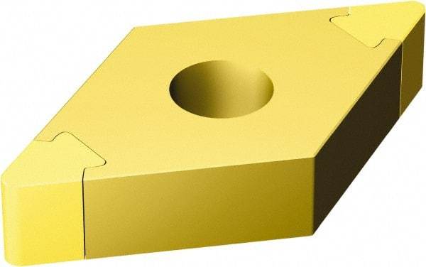 Sandvik Coromant - DNGA432 Grade 7015 Carbide Turning Insert - TiN Finish, 55° Diamond, 1/2" Inscr Circle, 3/16" Thick, 1/32" Corner Radius - Makers Industrial Supply