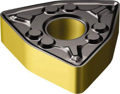 Sandvik Coromant - WNMG332 WMX Grade 4325 Carbide Turning Insert - TiCN/AI2O3/TiN Finish, 80° Trigon, 3/8" Inscr Circle, 3/16" Thick, 1/32" Corner Radius
