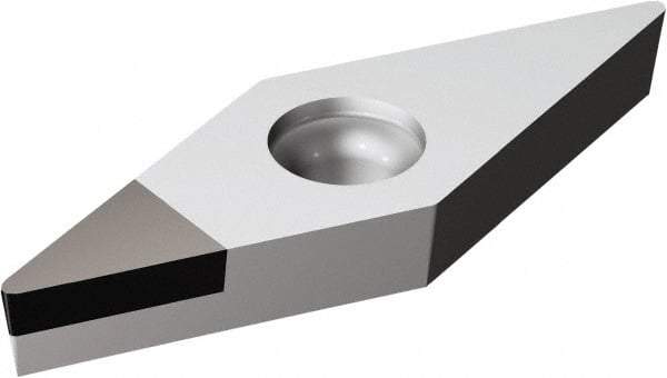 Sandvik Coromant - VCMW331 FP Grade CD10 Carbide Turning Insert - Uncoated, 35° Diamond, 3/8" Inscr Circle, 3/16" Thick, 1/64" Corner Radius - Makers Industrial Supply