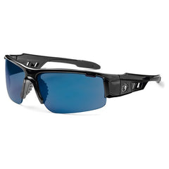 DAGR Blue Mirror Lens Black Safety Glasses - Makers Industrial Supply