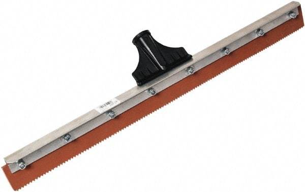 SEYMOUR-MIDWEST - 23-15/16" Rubber Blade Floor Squeegee - Threaded End, Single Edge, Aluminum Holder - Makers Industrial Supply