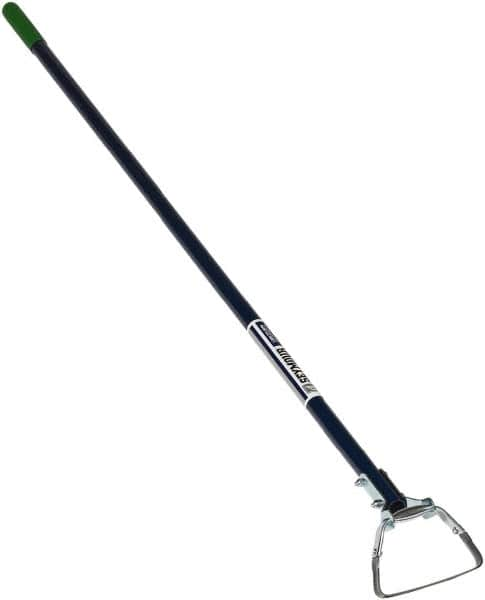 SEYMOUR-MIDWEST - 3" High x 6" Wide Square Steel Hoe - 60" Long Aluminum Straight Handle, No Step - Makers Industrial Supply