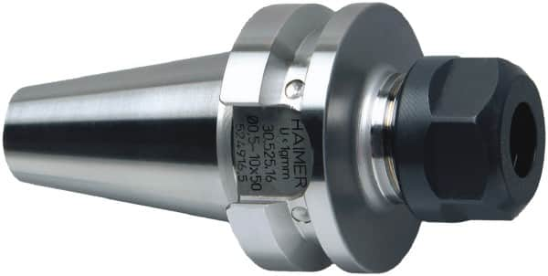 HAIMER - 0.02" to 0.39" Capacity, 3.15" Projection, BT30 Taper Shank, ER16 Collet Chuck - 0.0001" TIR - Exact Industrial Supply