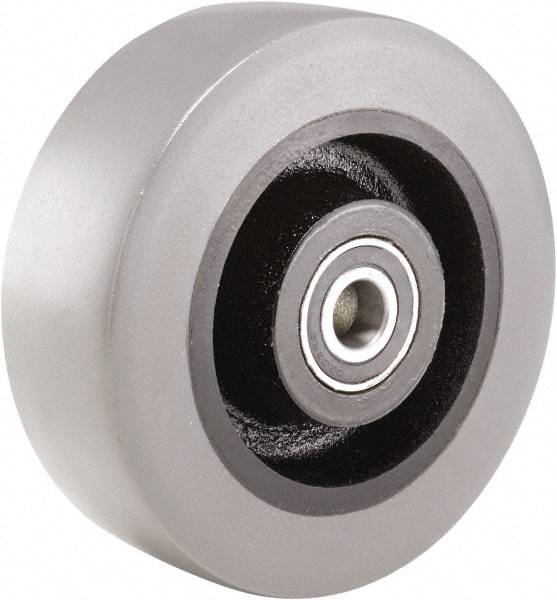 Hamilton - 6 Inch Diameter x 2 Inch Wide, Polyurethane on Cast Iron Caster Wheel - 1,620 Lb. Capacity, 2-1/2 Inch Hub Length, 3/4 Inch Axle Diameter, Tapered Roller Bearing - Makers Industrial Supply