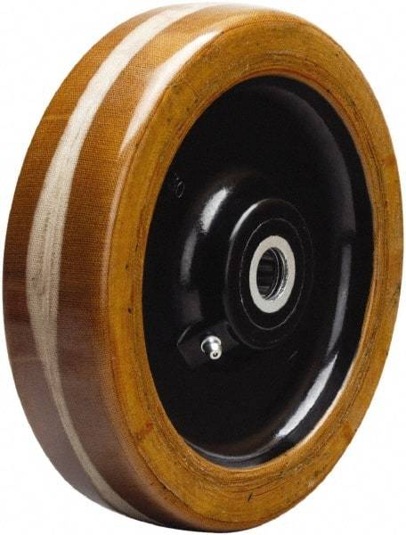 Hamilton - 8 Inch Diameter x 2 Inch Wide, Phenolic Caster Wheel - 1,750 Lb. Capacity, 2-3/16 Inch Hub Length, 5/8 Inch Axle Diameter, Straight Roller Bearing - Makers Industrial Supply